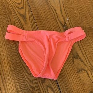 NWOT PILYQ Orange Strappy Full Bikini Bottom‎